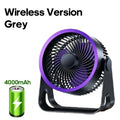 2026 Electric Fan Rechargeable table Circulator Wireless Portable Quiet Ventilator Desktop Wall Ceiling Fan Air Cooler
